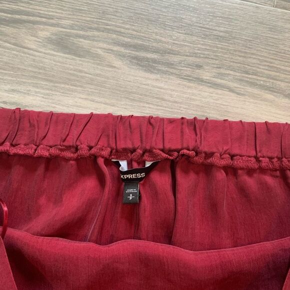 NWT Express off the shoulder maroon top size S - Picture 5 of 6